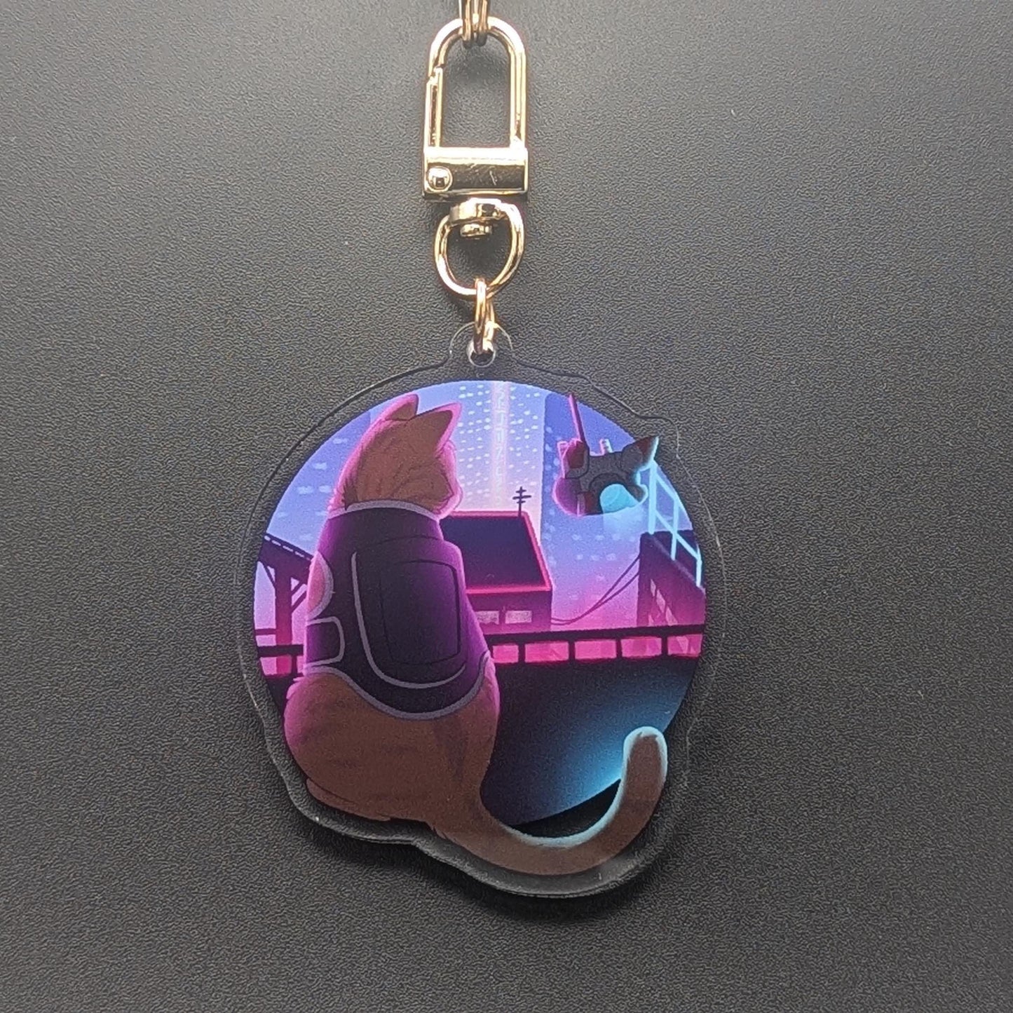 Little Outsider Cat - Stray - Acrylic Charm