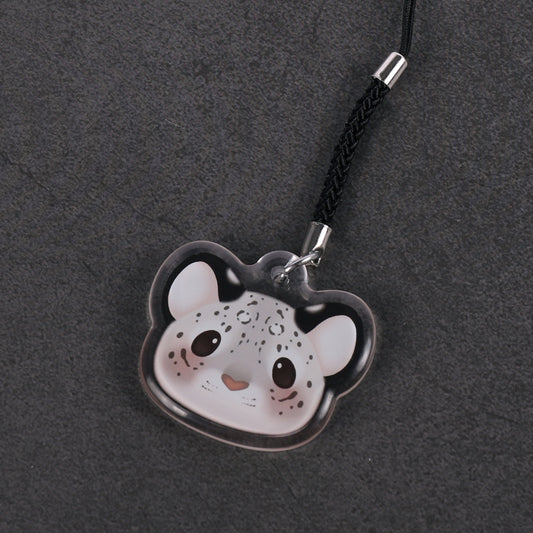 Snow Leopard - 1.5 Inch Charm